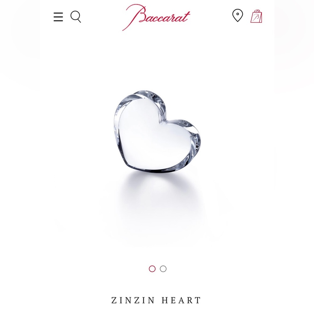 Baccarat Crystal Zinzin Heart